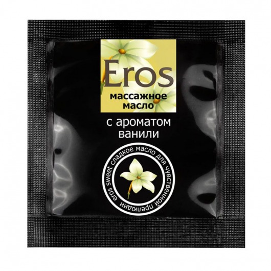 Саше массажного масла Eros sweet c ароматом ванили - 4 гр. - Биоритм - купить с доставкой в Химках