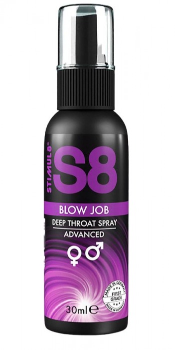Лубрикант для орального секса S8 Deep Throat Spray - 30 мл. - Stimul8 - купить с доставкой в Химках