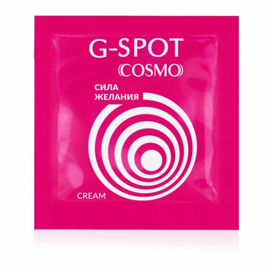 Стимулирующий интимный крем для женщин Cosmo G-spot - 2 гр. - Биоритм - купить с доставкой в Химках