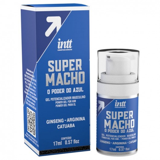 Мужской стимулирующий гель Super Macho - 17 мл. - INTT - купить с доставкой в Химках