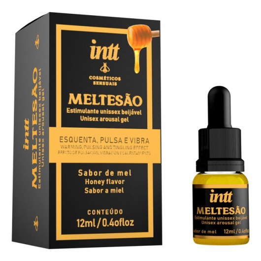 Возбуждающий унисекс гель Meltesao - 12 мл. - INTT - купить с доставкой в Химках