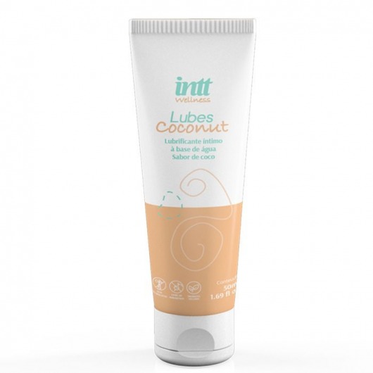 Лубрикант на водной основе Lubes Coconut с ароматом кокоса - 50 гр. - INTT - купить с доставкой в Химках