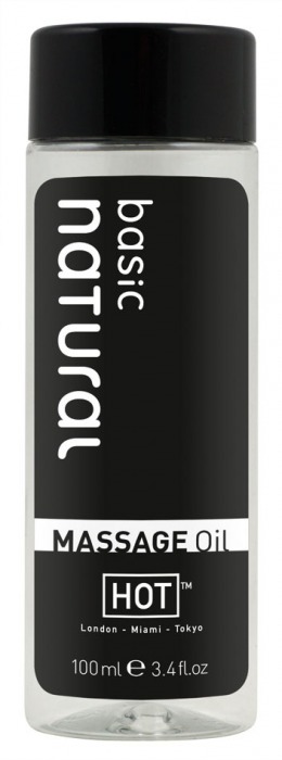Массажное масло для тела Natural Basic - 100 мл. - HOT - купить с доставкой в Химках