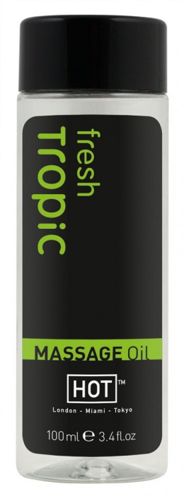 Массажное масло для тела Tropic Fresh - 100 мл. - HOT - купить с доставкой в Химках