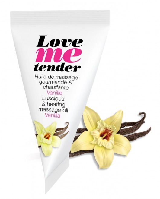 Съедобное согревающее массажное масло Love Me Tender Vanilla с ароматом ванили - 10 мл. - Love to Love - купить с доставкой в Химках