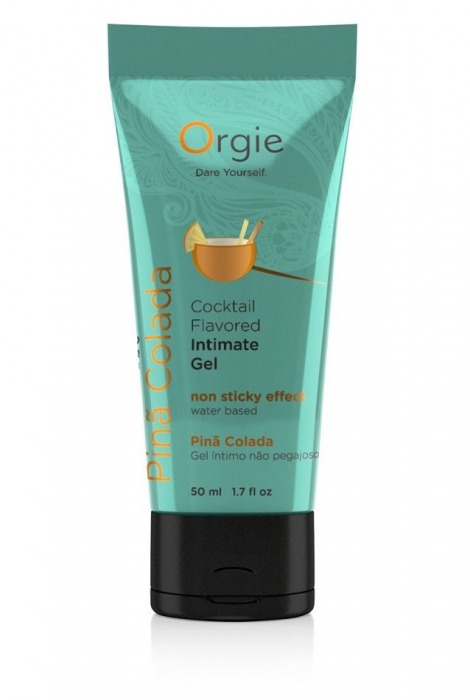Съедобный интимный гель Orgie Lube Tube Cocktail Pina Colada - 50 мл. - ORGIE - купить с доставкой в Химках