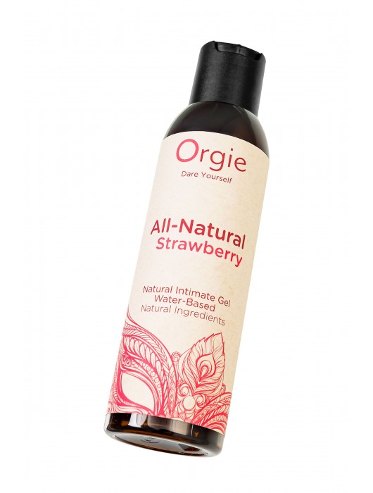 Интимный гель на водной основе All-Natural Strawberry с ароматом клубники - 150 мл. - ORGIE - купить с доставкой в Химках