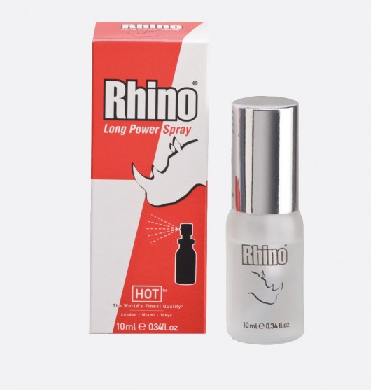 Пролонгирующий спрей для мужчин Rhino - 10 мл. - HOT - купить с доставкой в Химках