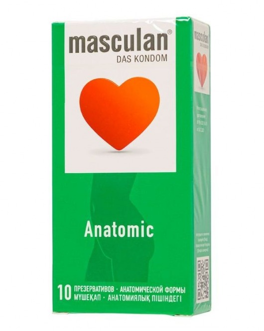 Презервативы анатомической формы Masculan Anatomic - 10 шт. - Masculan - купить с доставкой в Химках