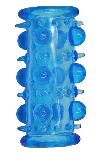 Голубая насадка с шипами и шишечками LUST CLUSTER - Dream Toys - в Химках купить с доставкой