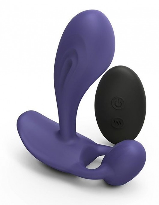 Темно-синий вибромассажер Witty P G Vibrator with Remote Control - Love to Love - в Химках купить с доставкой