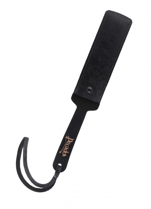 Черный кожаный пэддл - 37 см. - Pecado - купить с доставкой в Химках