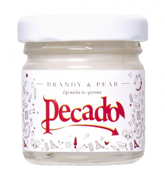Массажная свеча Brandy   Pear - 35 мл. - Pecado - купить с доставкой в Химках