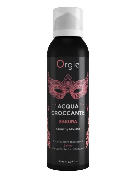 Хрустящая пенка для массажа Orgie Acqua Croccante Sakura с ароматом сакуры - 150 мл. - ORGIE - купить с доставкой в Химках