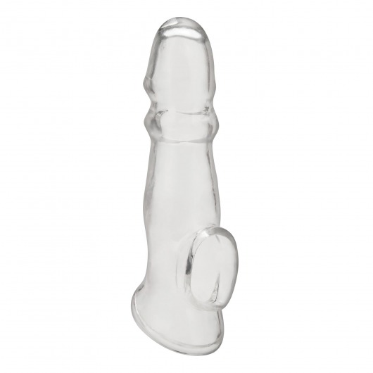 Прозрачная насадка для пениса Girthy Penis Enhancing Sleeve Extension - 17,1 см. - BlueLine - в Химках купить с доставкой
