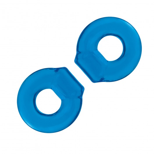 Комплект из двух колец для пениса 2-Pack Ultra-Stretch Stamina Endurance Ring - BlueLine - в Химках купить с доставкой