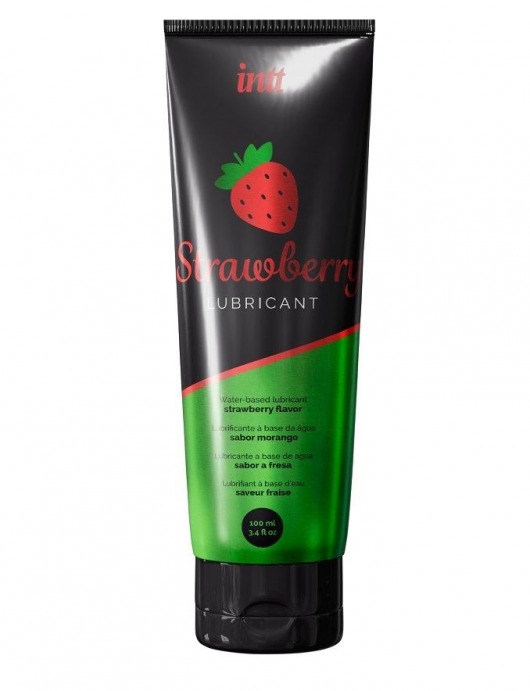 Смазка на водной основе с ароматом клубники Strawberry Lubricant - 100 мл. - INTT - купить с доставкой в Химках