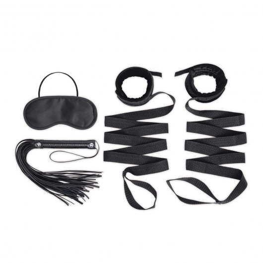 Эротический набор 4PC Bondage Bed Strap   Flogger Kit - Lux Fetish - купить с доставкой в Химках