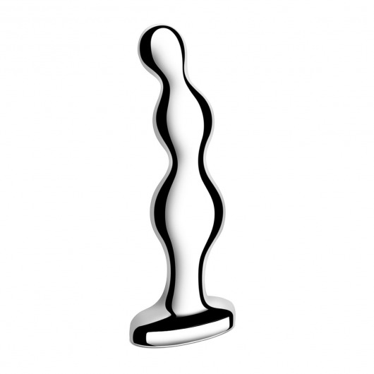 Стальной анальный фаллоимитатор для простаты Stainless Steel Anal Beads - 13 см. - b-Vibe - в Химках купить с доставкой