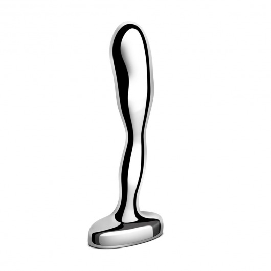 Стальной стимулятор простаты Stainless Steel Prostate Plug - 11,5 см. - b-Vibe - в Химках купить с доставкой