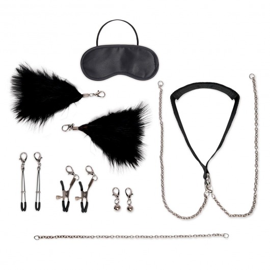 Большой эротический набор из 12 предметов Interchangeable Collar   Nipple Clips Set - Lux Fetish - купить с доставкой в Химках