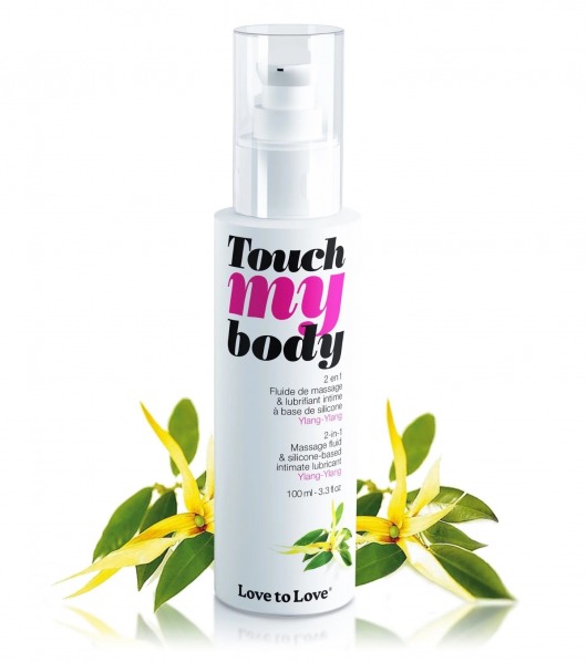 Силиконовый лубрикант 2-в-1 Touch My Body с ароматом иланг-иланга - 100 мл. - Love to Love - купить с доставкой в Химках