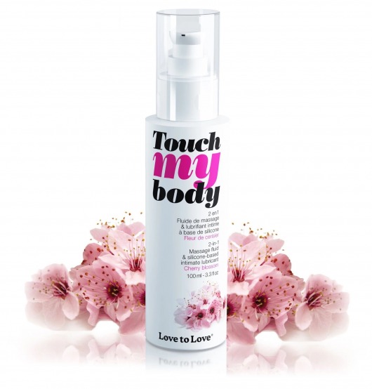 Силиконовый лубрикант 2-в-1 Touch My Body с ароматом вишнёвого цвета - 100 мл. - Love to Love - купить с доставкой в Химках