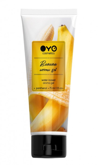Лубрикант на водной основе OYO Aroma Gel Banana с ароматом банана - 75 мл. - OYO - купить с доставкой в Химках