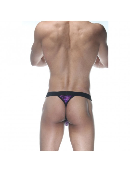 Фиолетовые блестящие трусы-стринги - Don Moris купить с доставкой