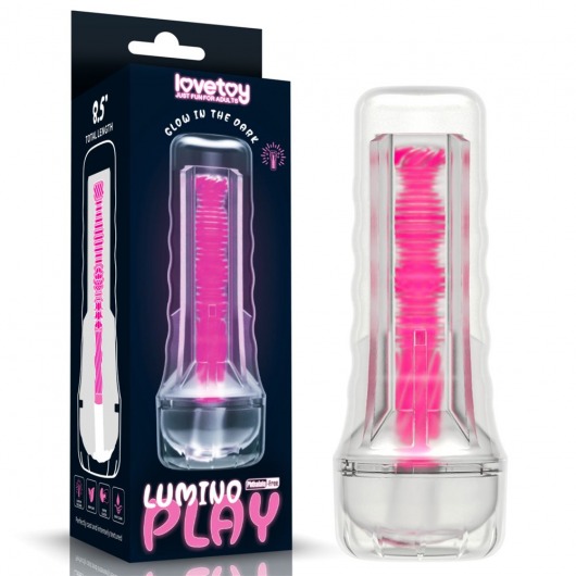 Светящийся в темноте мастурбатор 8.5 Lumino Play Masturbator - Lovetoy - в Химках купить с доставкой