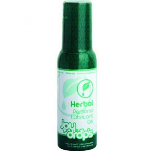 Смазка на водной основе JoyDrops Herbal - 100 мл. - JoyDrops - купить с доставкой в Химках
