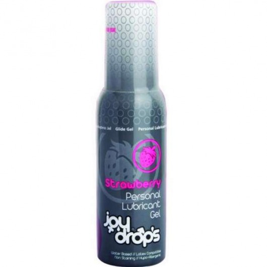 Смазка на водной основе со вкусом клубники JoyDrops Strawberry - 100 мл. - JoyDrops - купить с доставкой в Химках