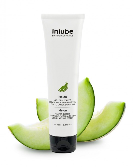 Лубрикант на водной основе Nuei Inlube с алоэ вера и ароматом дыни - 100 мл. - Nuei cosmetics - купить с доставкой в Химках
