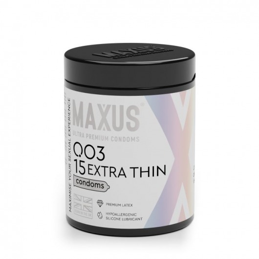 Экстремально тонкие презервативы MAXUS 003 Extra Thin - 15 шт. - Maxus - купить с доставкой в Химках