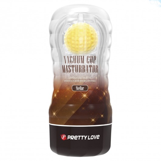 Прозрачный текстурированный мастурбатор Vacuum Cup Masturbator Stellar - Baile - в Химках купить с доставкой
