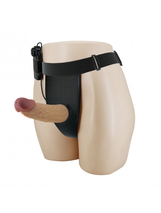 Полый вибрострапон на регулируемых трусиках Draven - 17,5 см. - Baile - купить с доставкой в Химках