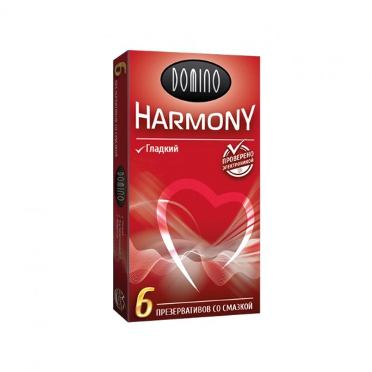 Гладкие презервативы Domino Harmony - 6 шт. - Domino - купить с доставкой в Химках