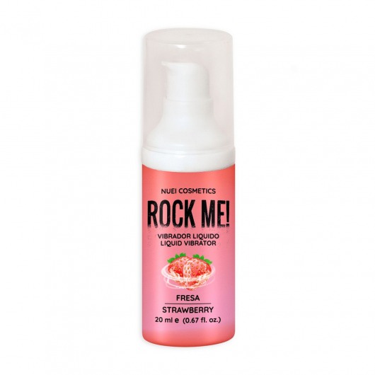 Жидкий вибратор Nuei Rock Me! с ароматом клубники - 20 мл. - Nuei cosmetics - купить с доставкой в Химках