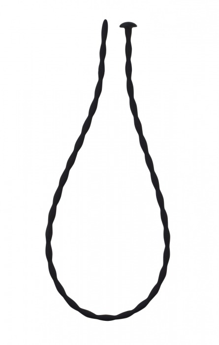 Черный уретральный массажер Glide Medium - 30 см. - Lola Games - купить с доставкой в Химках