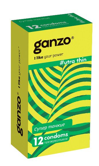 Ультратонкие презервативы Ganzo Ultra thin - 12 шт. - Ganzo - купить с доставкой в Химках