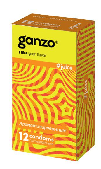 Ароматизированные презервативы Ganzo Juice - 12 шт. - Ganzo - купить с доставкой в Химках