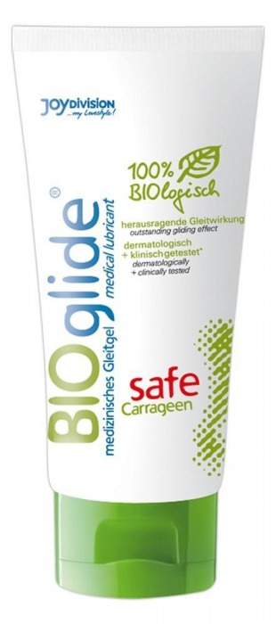 Гель-лубрикант на водной основе BIOglide safe Carrageen - 100 мл. - Joy Division - купить с доставкой в Химках