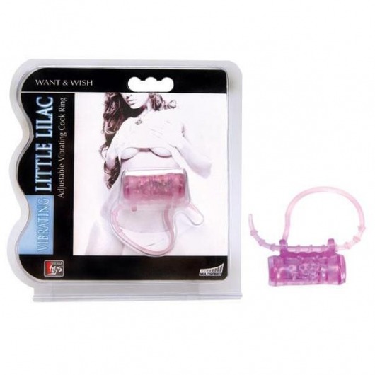 Эрекционное кольцо с вибратором LITTLE LILAC - Dream Toys - в Химках купить с доставкой
