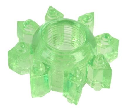 Зеленое эрекционное кольцо-звезда - Toyfa Basic - в Химках купить с доставкой