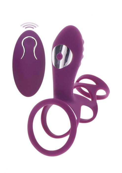 Фиолетовая эрекционная вибронасадка Halo Halo C-Ring Sleeve - Toy Joy - в Химках купить с доставкой