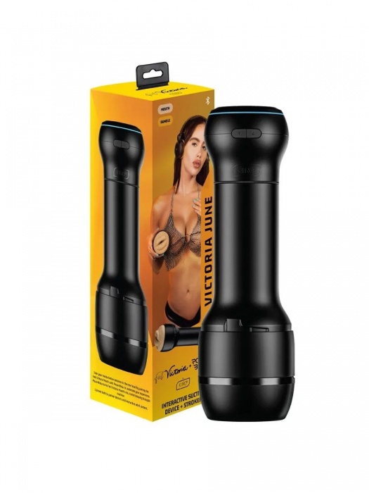 Мастурбатор-ротик с интерактивной насадкой PowerBlow   FeelVictoria Mouth - Kiiroo - в Химках купить с доставкой