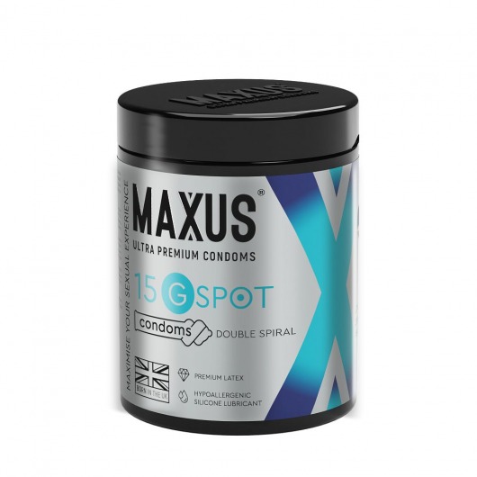 Гладкие презервативы Maxus G spot с двойной спиралью - 15 шт. - Maxus - купить с доставкой в Химках
