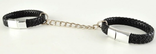 Черные наручники среднего размера «Вояж» - Sitabella - купить с доставкой в Химках
