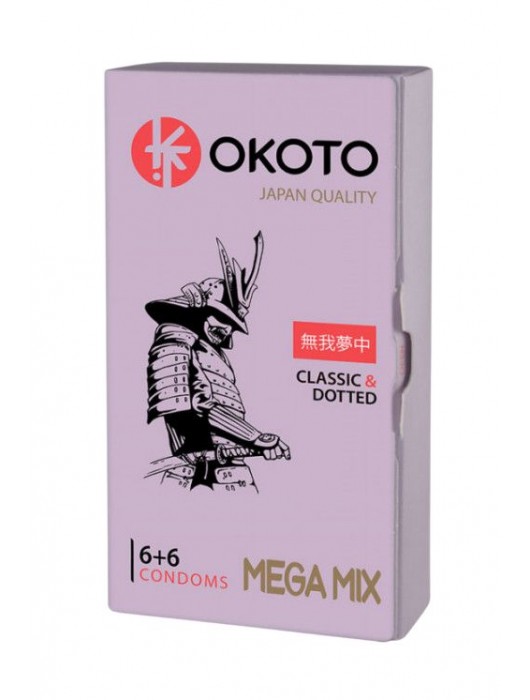 Презервативы OKOTO Mega Mix - 12 шт. - Sitabella - купить с доставкой в Химках