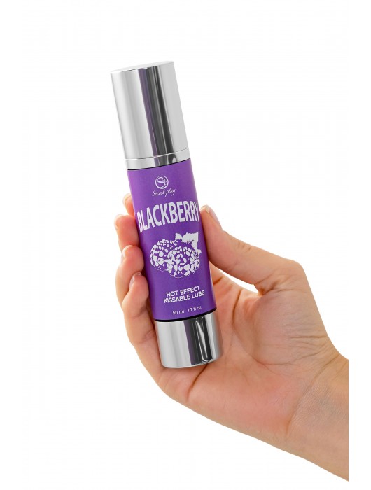 Массажное масло 2-в-1 Blackberry Hot Effect с разогревающим эффектом и вкусом ежевики - 50 мл. - Secret Play - купить с доставкой в Химках